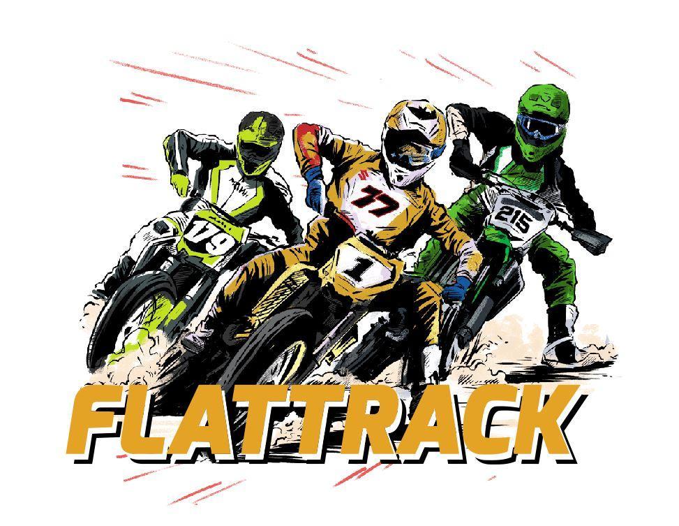 Первая гонка флэт трек(flattrack) в России
